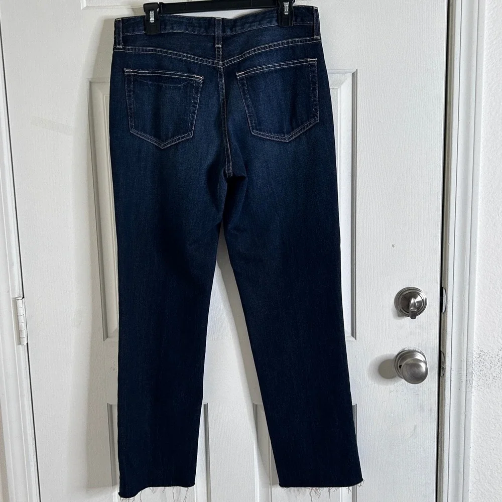 $295 L'agence Milina Low Rise Stovepipe Jeans Grainger size 28 NWT Raw Hem